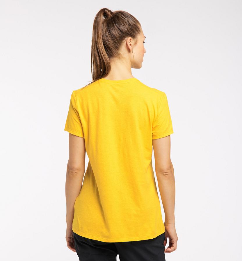 Haglöfs Womens Träd T-Shirt Yellow New Zealand 72860BXVT
